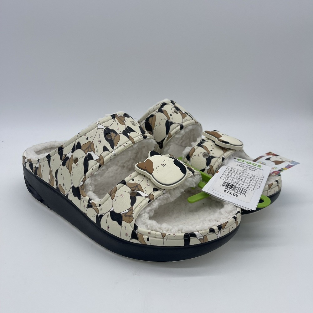 Crocs Squishmallow Cam Cozzzy Sandal Mens 8/ Womens 10 Fleece Lined Slip On NEW
